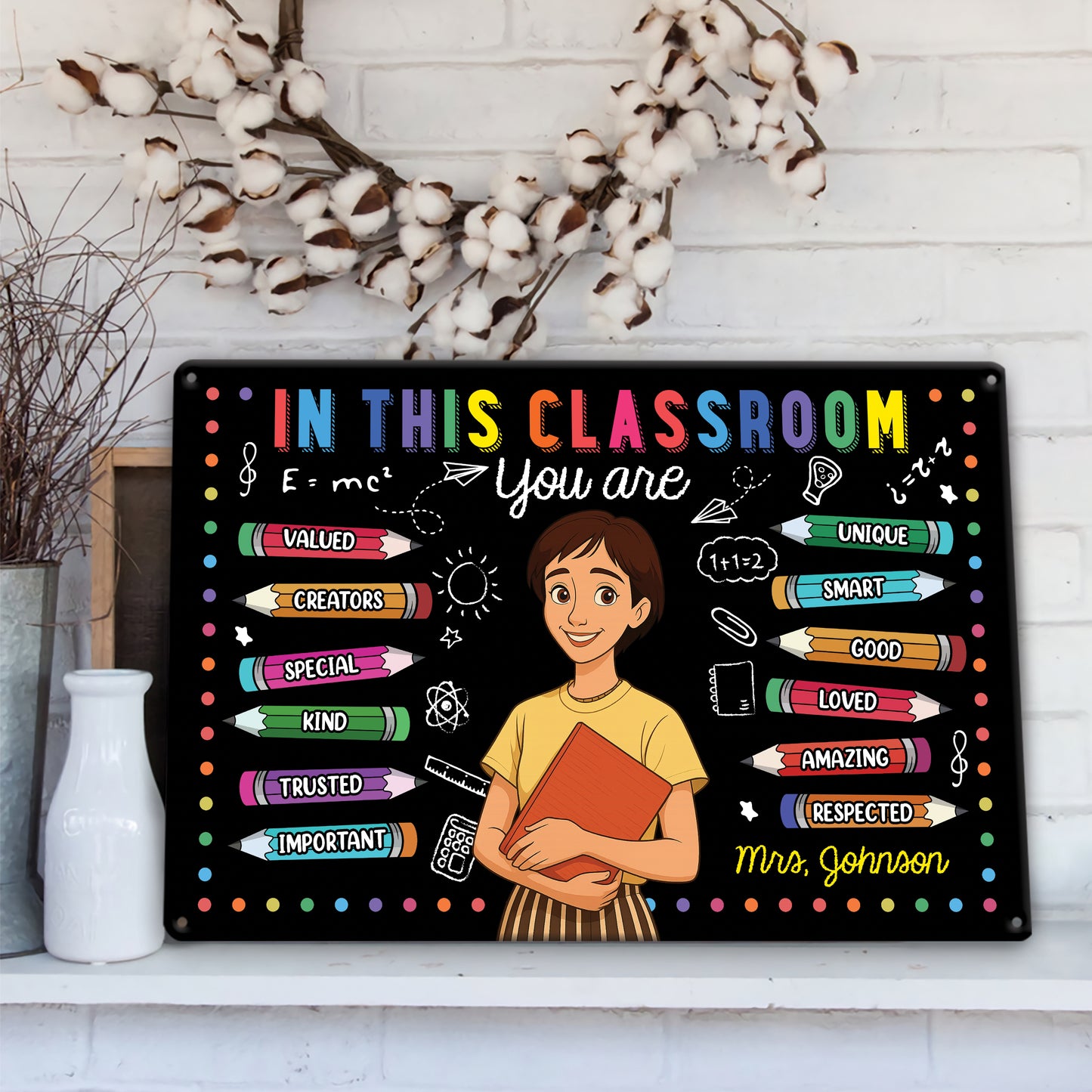 In Our Classroom - Personalized Teacher Metal Sign