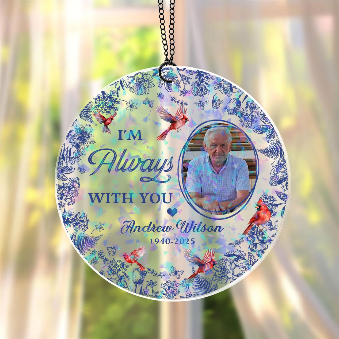 I Am Always With You - Custom Shape Hologram Ornament