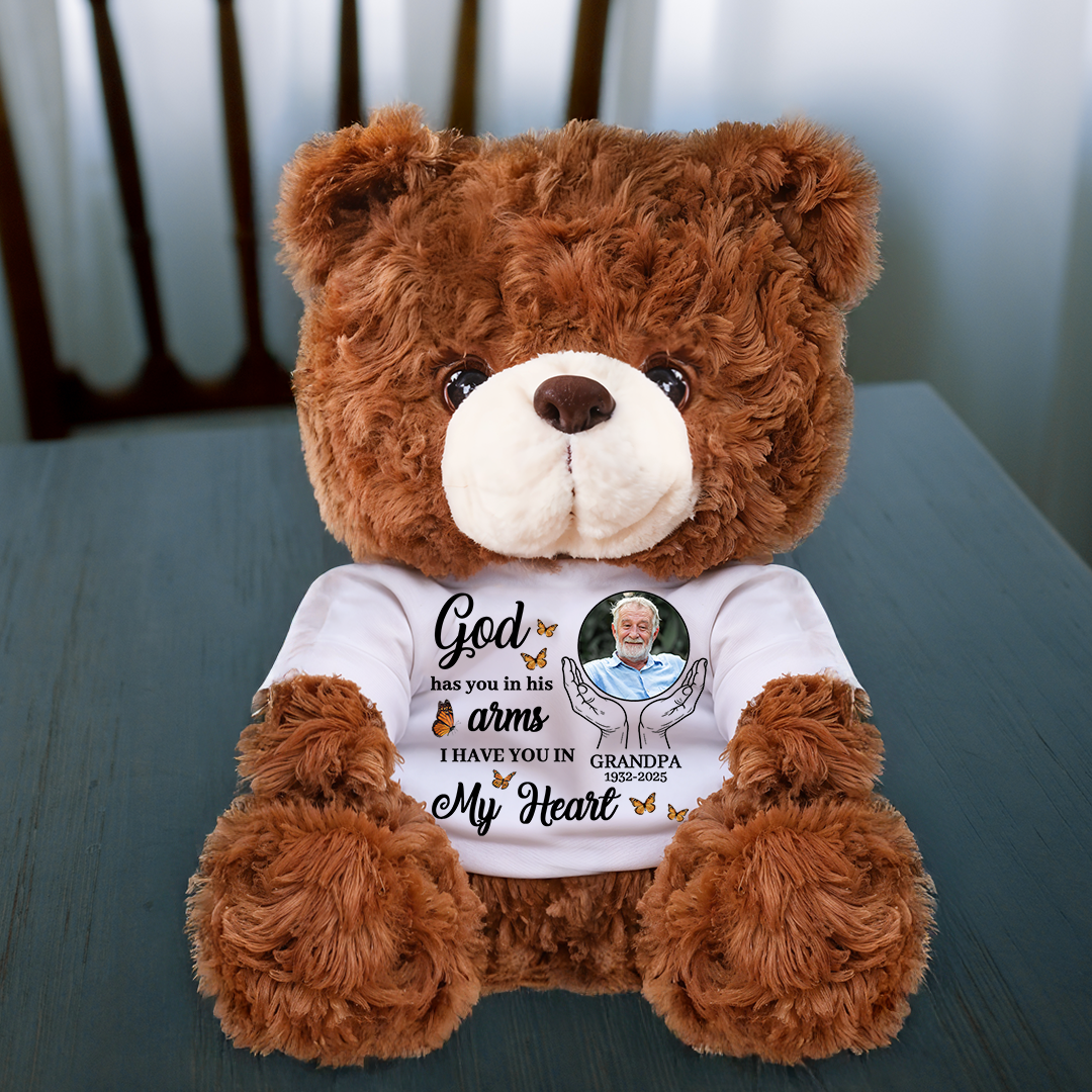 I Have You In My Heart - Memorial Personalized Custom Teddy Bear Plush