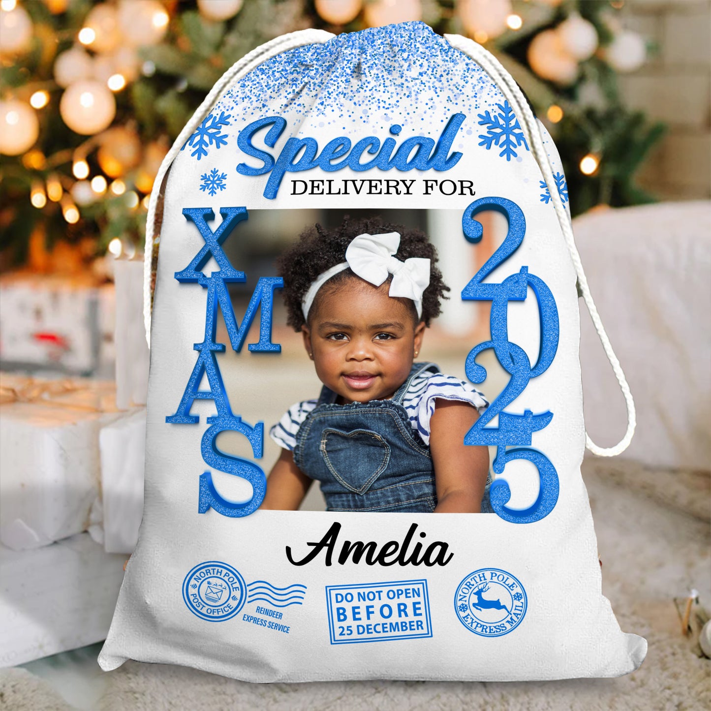 Christmas 2025 Bag Custom Photo - Christmas Bag Gift For Family - Christmas Sack