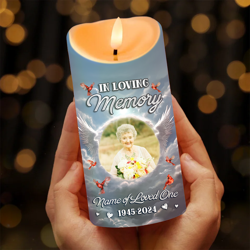 When You Miss Me Have No Fear - Personalized Photo LED Candle