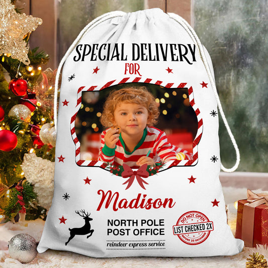 Special 2025 Bag Custom Photo - Christmas Bag Gift For Family - Christmas Sack