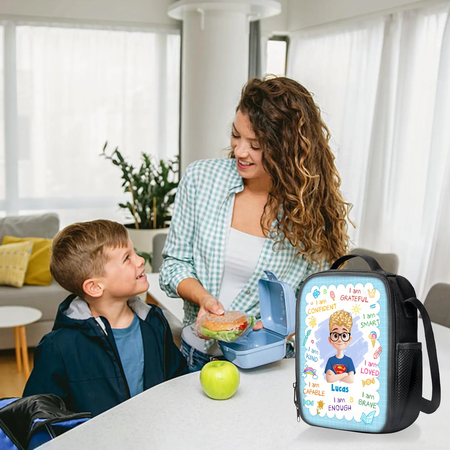 Enjoy Your Lunch Kids Lunch Bag - Personalized Lunch Bag - Back To School Gift For Kids, Son, Daughter