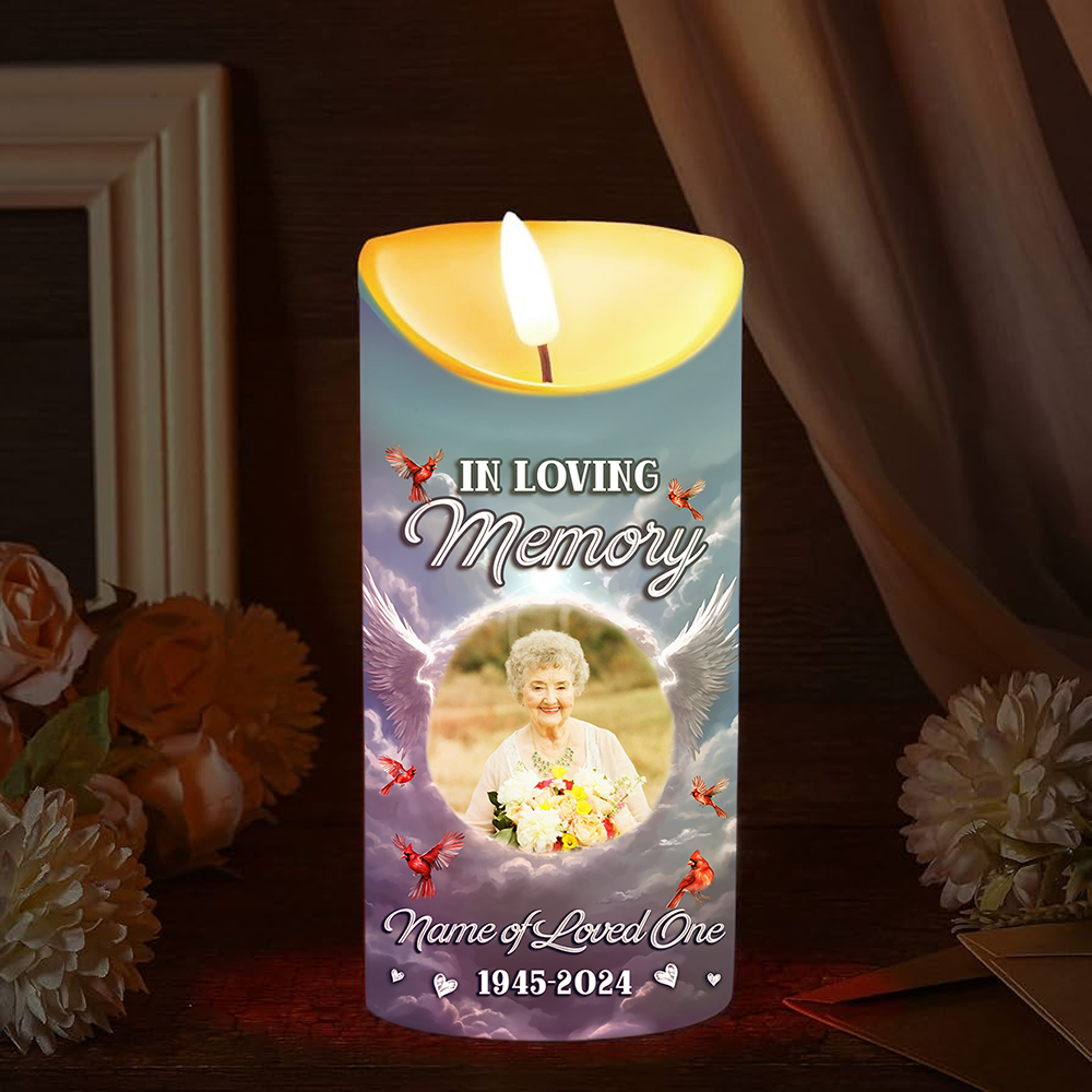 When You Miss Me Have No Fear - Personalized Photo LED Candle
