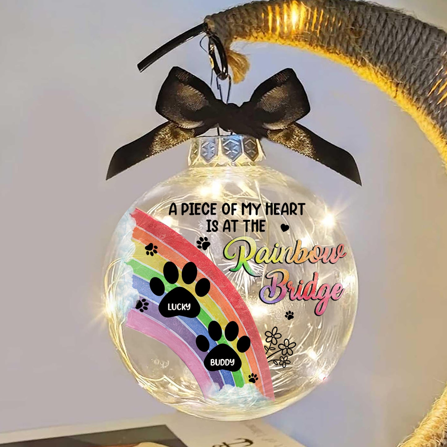 We Will Meet Again - Personalized Memorial Moon Led Lamp - Remembrance Gift, Sympathy Gift