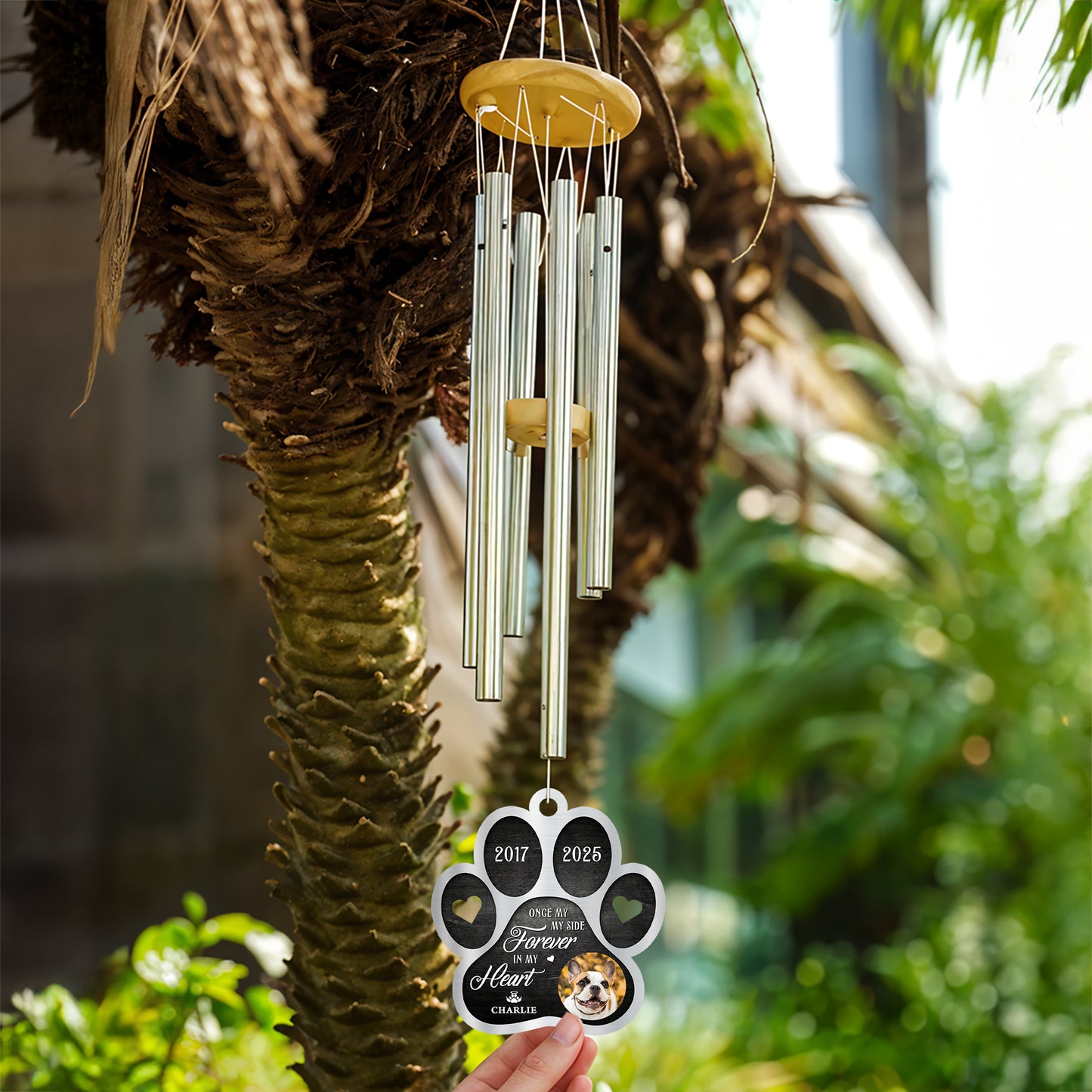 Custom Photo I Will Always Miss You - Personalized Memorial Wind Chime - Custom Suncatcher Wind Chime