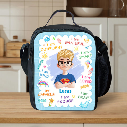 Enjoy Your Lunch Kids Lunch Bag - Personalized Lunch Bag -  Back To School Gift For Kids, Son, Daughter