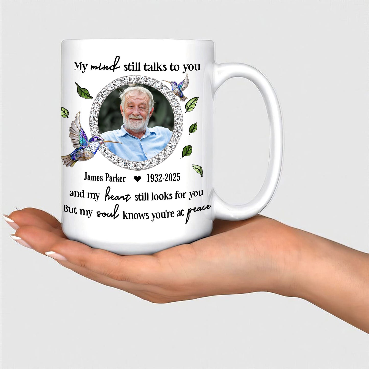 My Mind Still Talks To You - Personalized Custom Coffee Mug