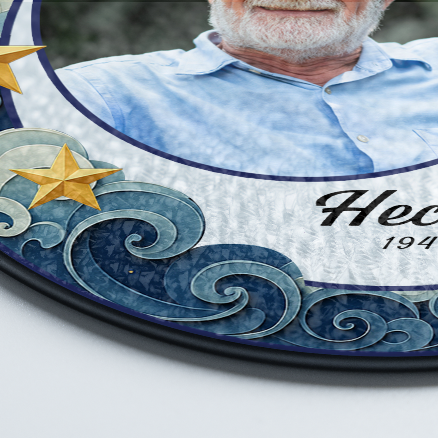 I Love You - Personalized Photo Stained Glass Window Hanging Suncatcher