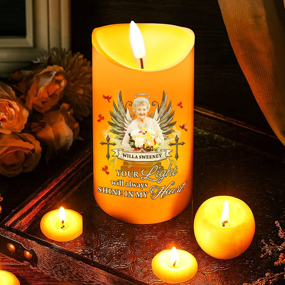 Your Light Will Always Shine - Personalized Photo LED Candle
