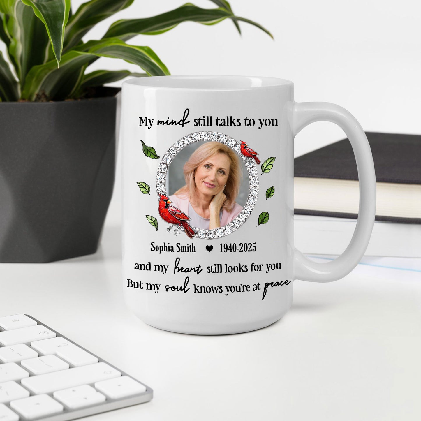My Mind Still Talks To You - Personalized Custom Coffee Mug