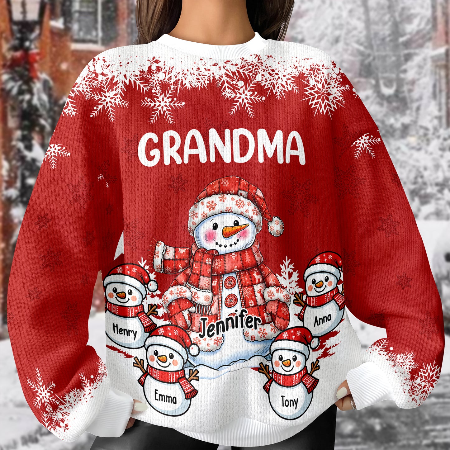 Merry Xmas Ugly Sweatshirt - Unisex Wool Jumper - Christmas Gift