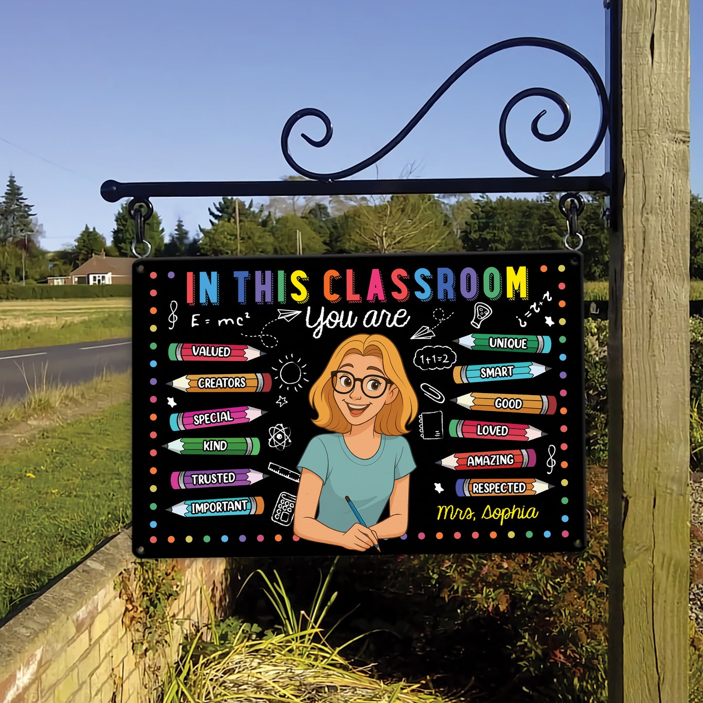 In Our Classroom - Personalized Teacher Metal Sign