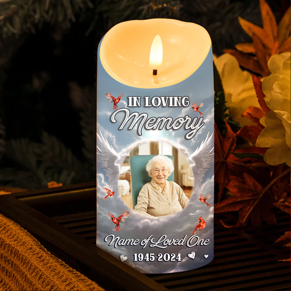 When You Miss Me Have No Fear - Personalized Photo LED Candle
