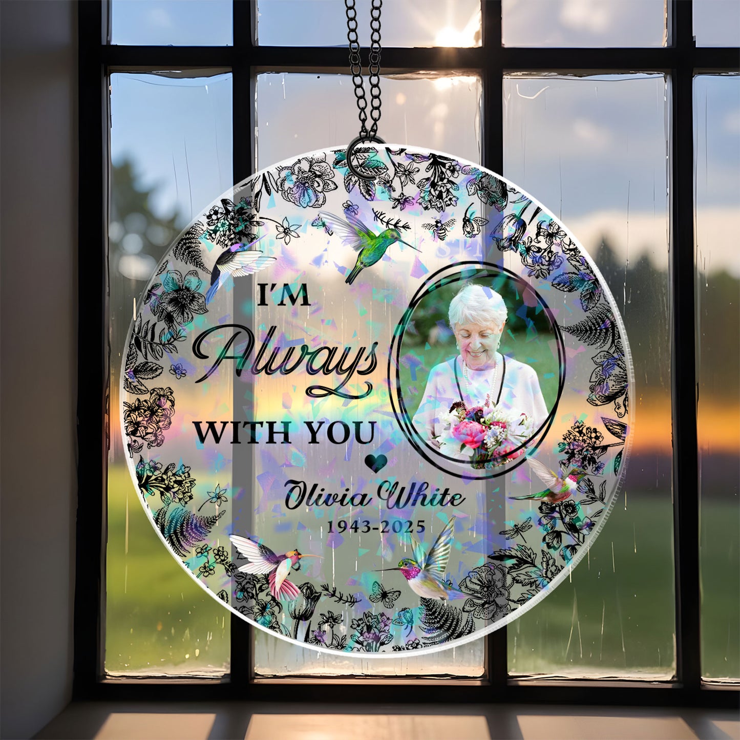 I Am Always With You - Custom Shape Hologram Ornament