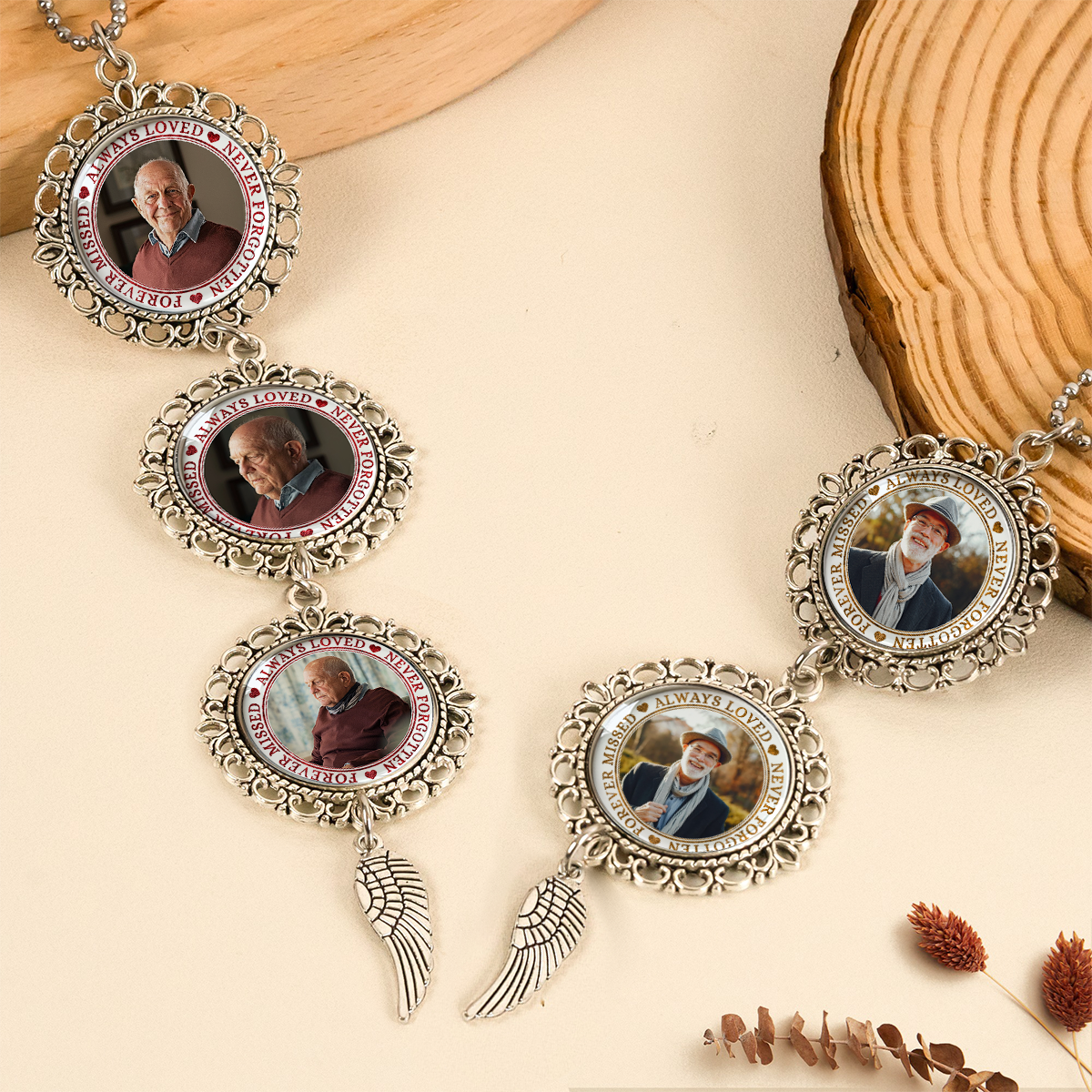 I Have An Angel Watching Over Me - Personalized Photo Car Ornament With Charm