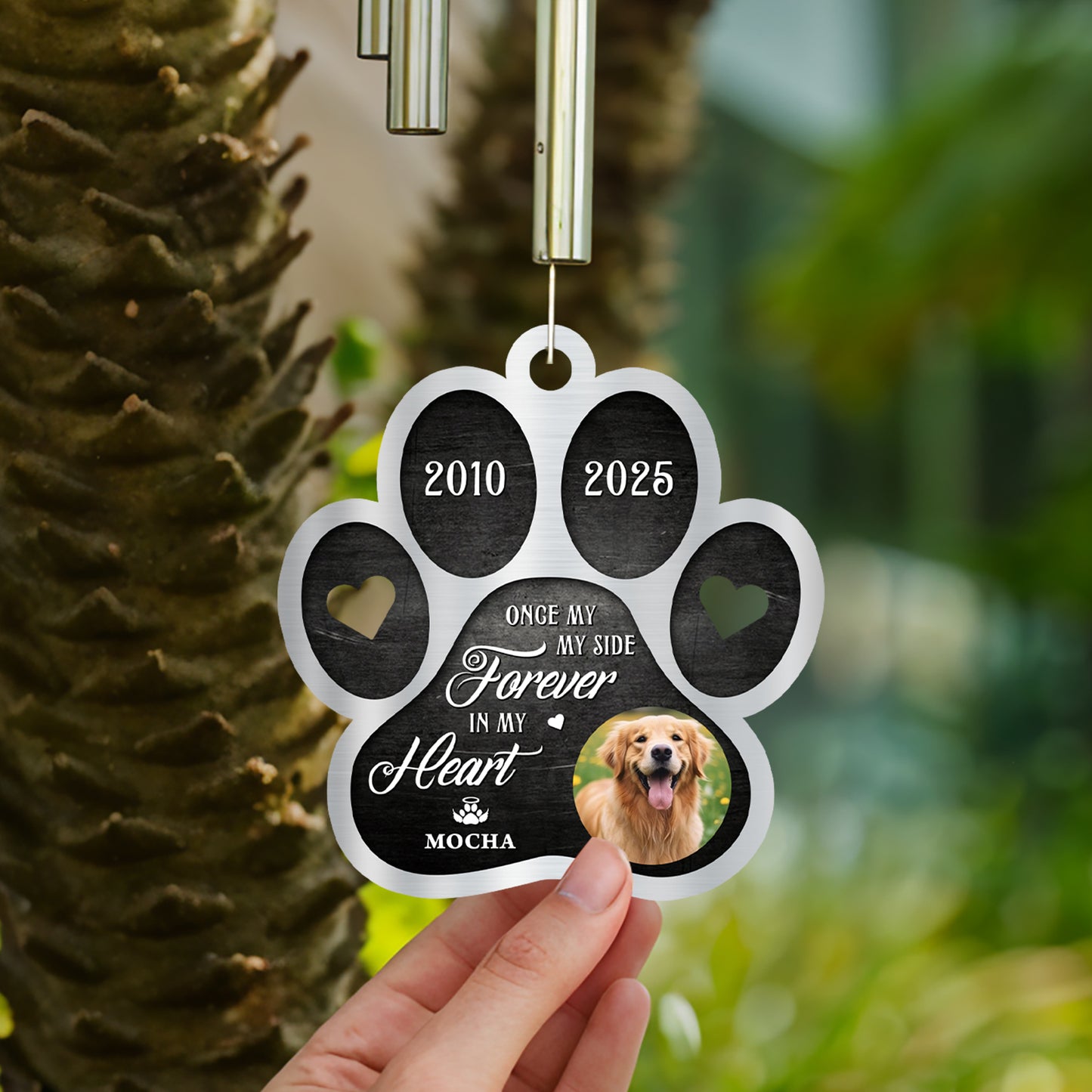 Custom Photo I Will Always Miss You - Personalized Memorial Wind Chime - Custom Suncatcher Wind Chime