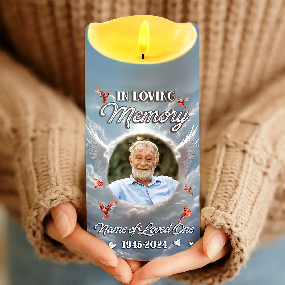 When You Miss Me Have No Fear - Personalized Photo LED Candle