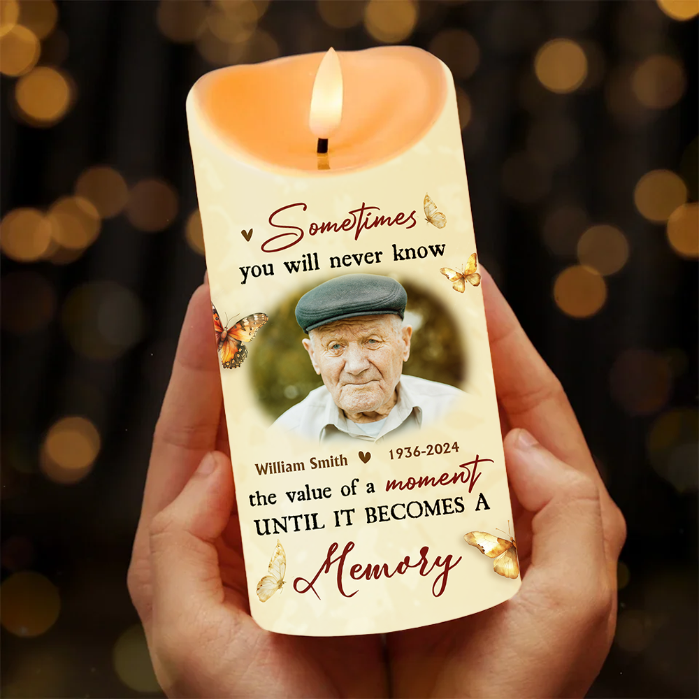 Becomes a Memory - Personalized Photo LED Candle