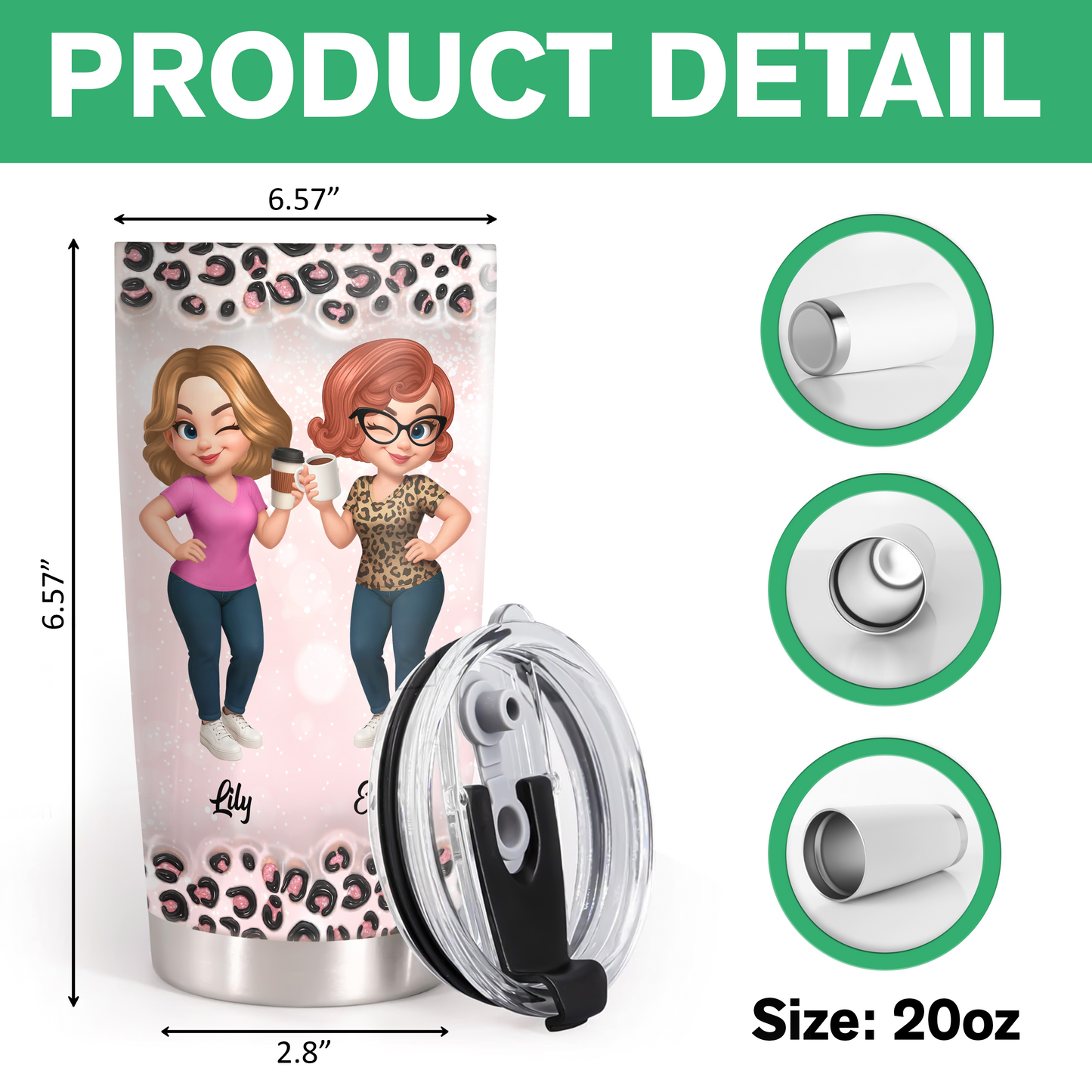 From Mom To Badass Daughter - Personalized Custom Tumbler