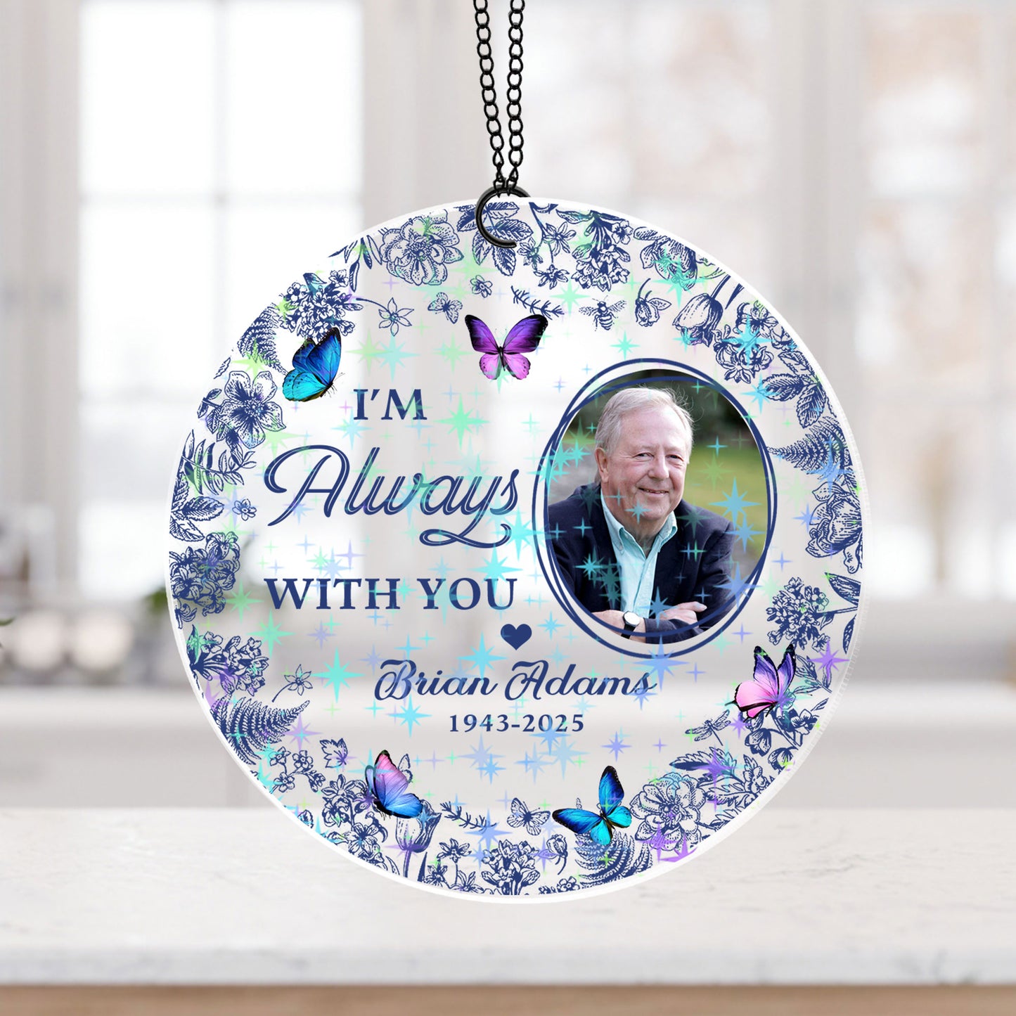 I Am Always With You - Custom Shape Hologram Ornament