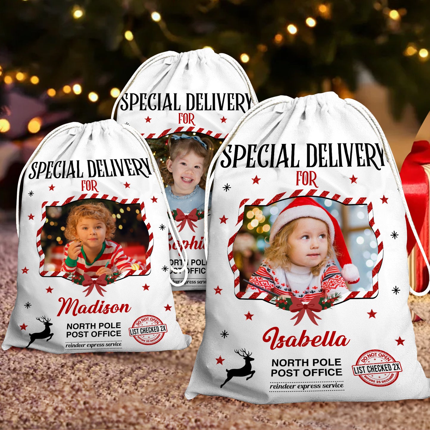 Special 2025 Bag Custom Photo - Christmas Bag Gift For Family - Christmas Sack