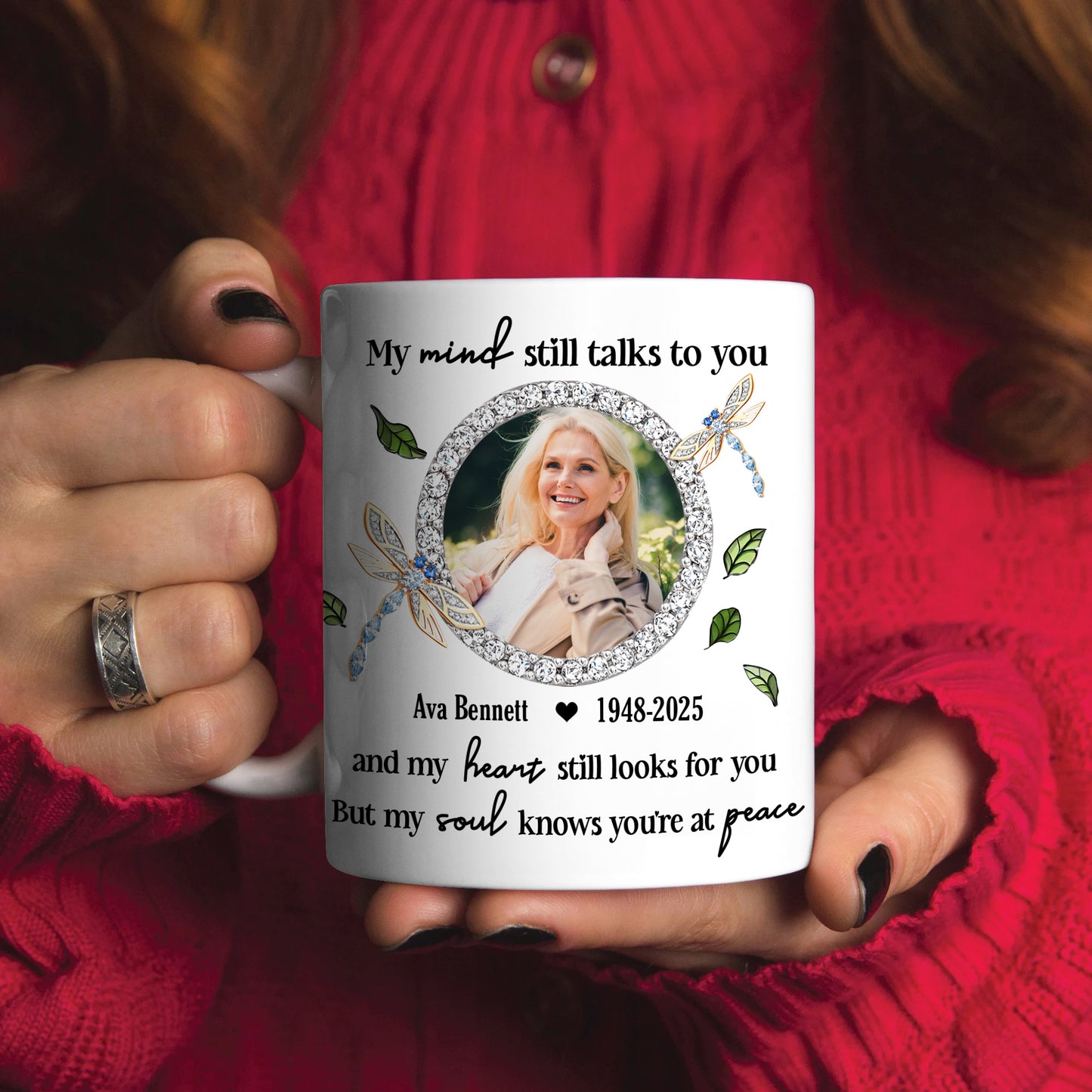 My Mind Still Talks To You - Personalized Custom Coffee Mug