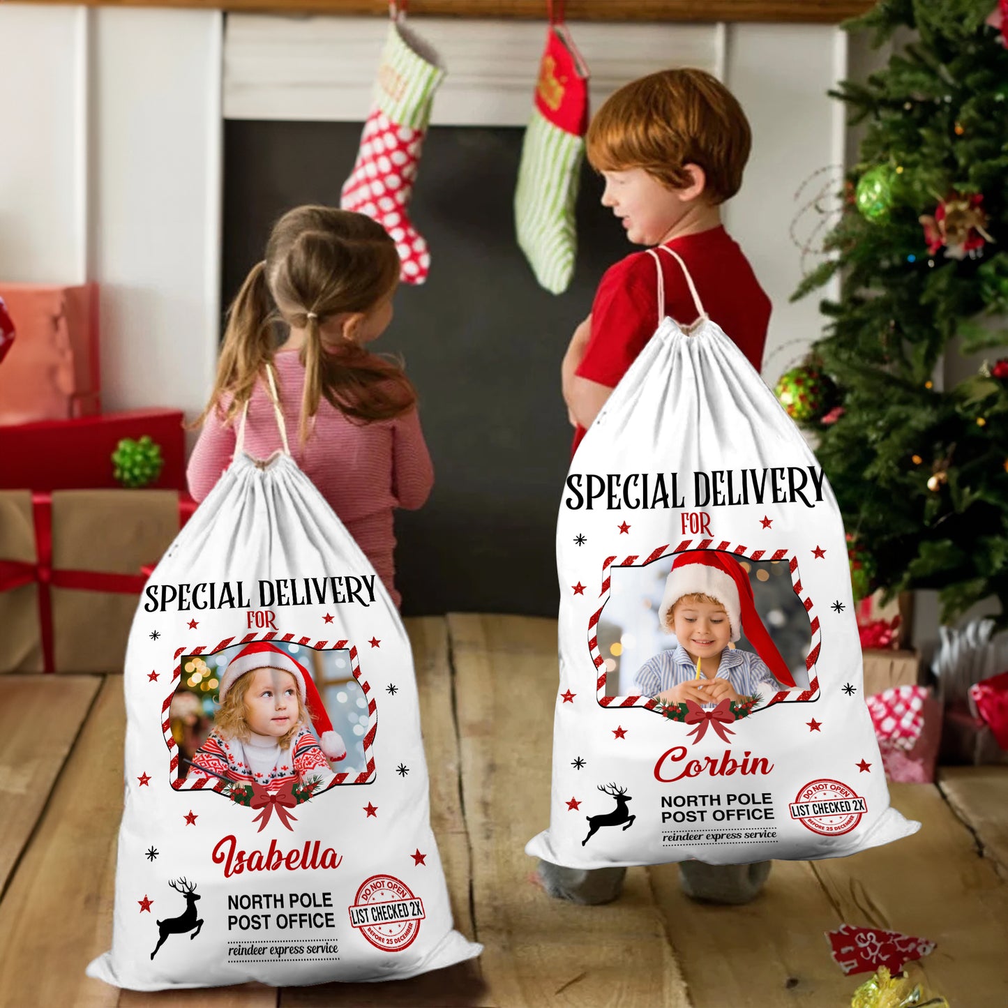 Special 2025 Bag Custom Photo - Christmas Bag Gift For Family - Christmas Sack