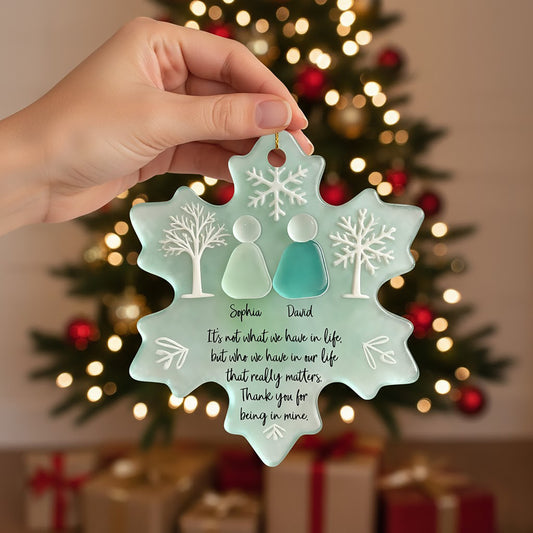 Being In Mine Sea Glass - Personalized Custom Acrylic 2-layered Ornament