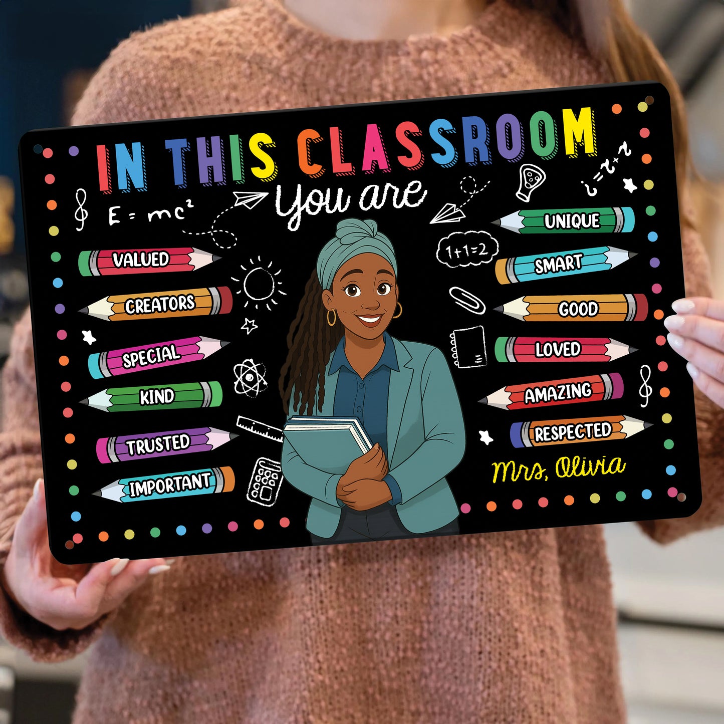 In Our Classroom - Personalized Teacher Metal Sign