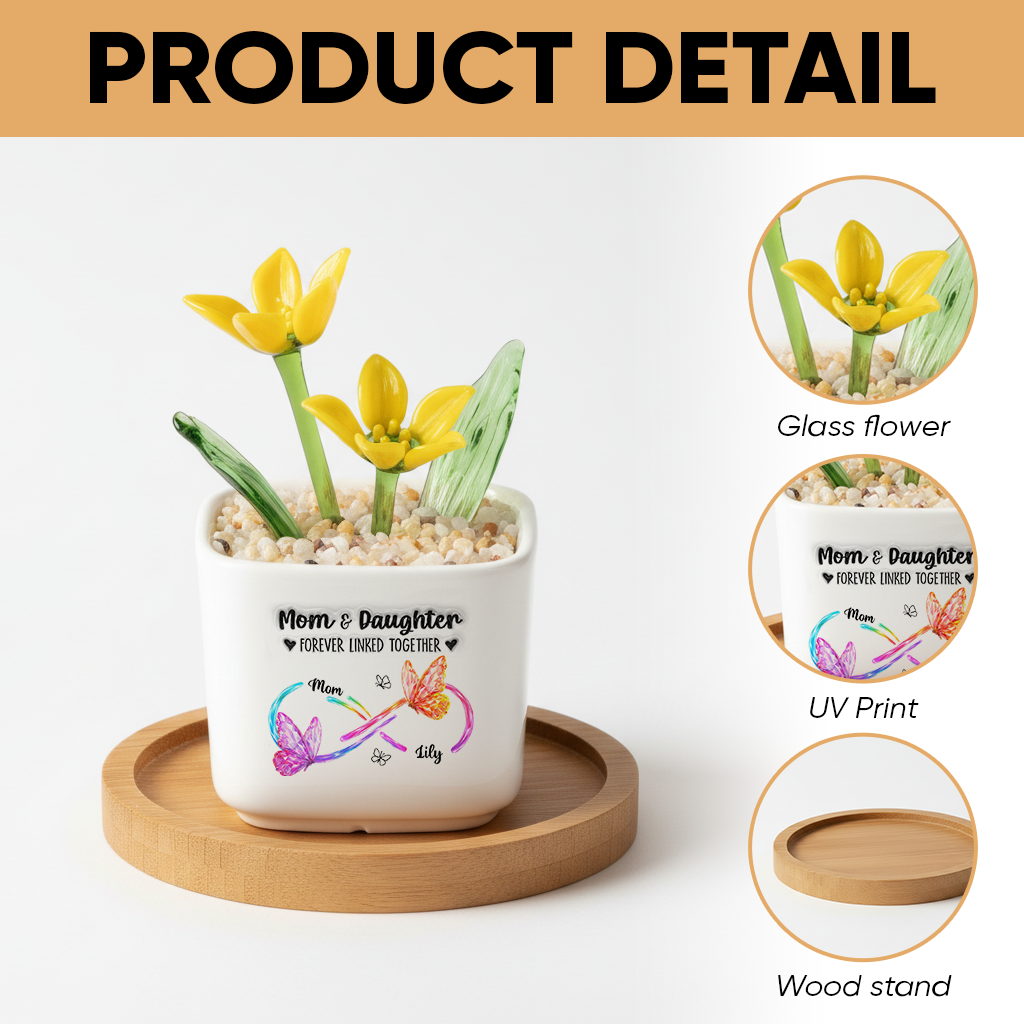 Always Love You - Personalized Custom Glass Everlasting Flowers