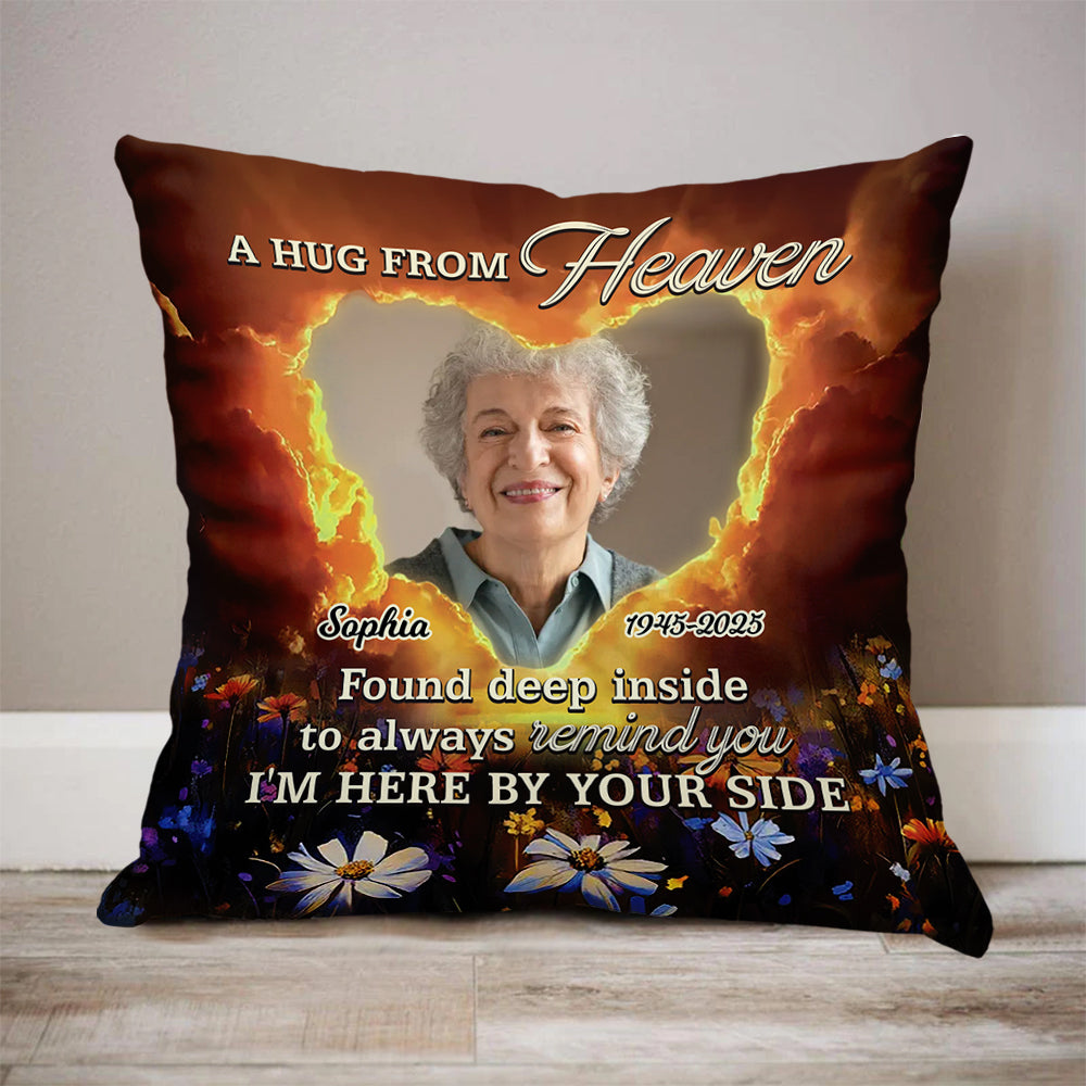 Found Deep Inside - Memorial Personalized Custom Pillow - Sympathy Gift For Family Members