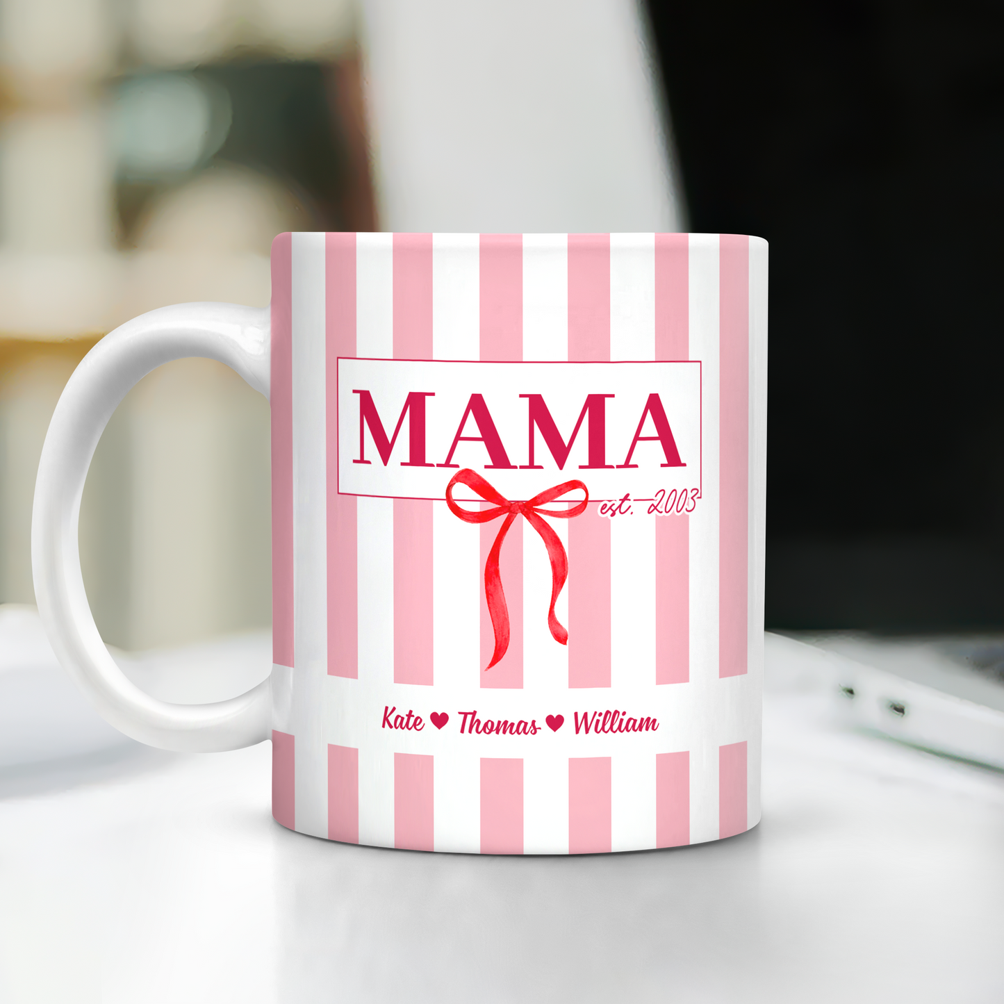 Best Mom Ever - Personalized Custom Coffee Mug - 3D Effect