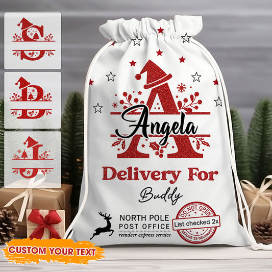 Christmas Letter Bag Custom Photo - Christmas Bag Gift For Family - Christmas Sack