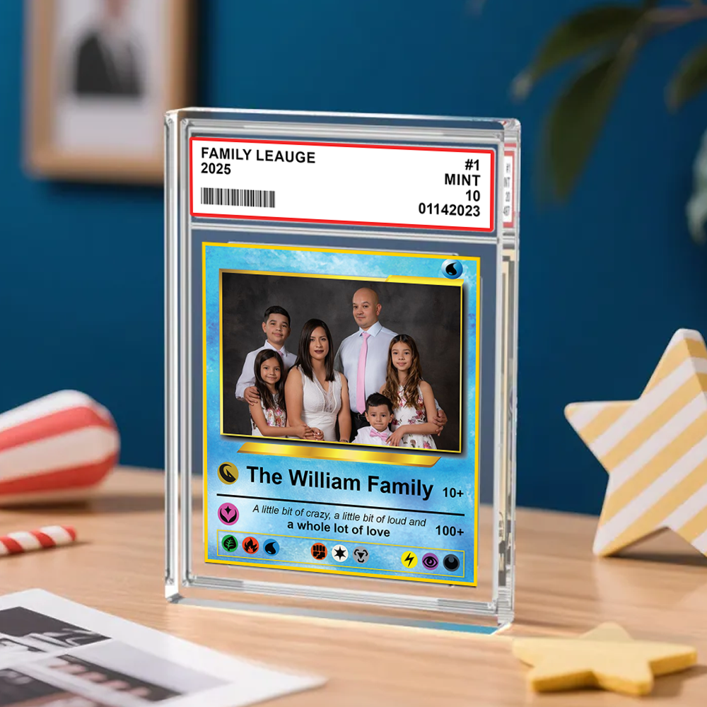 Cartoon style custom figure acrylic block plaque, personalized gift.