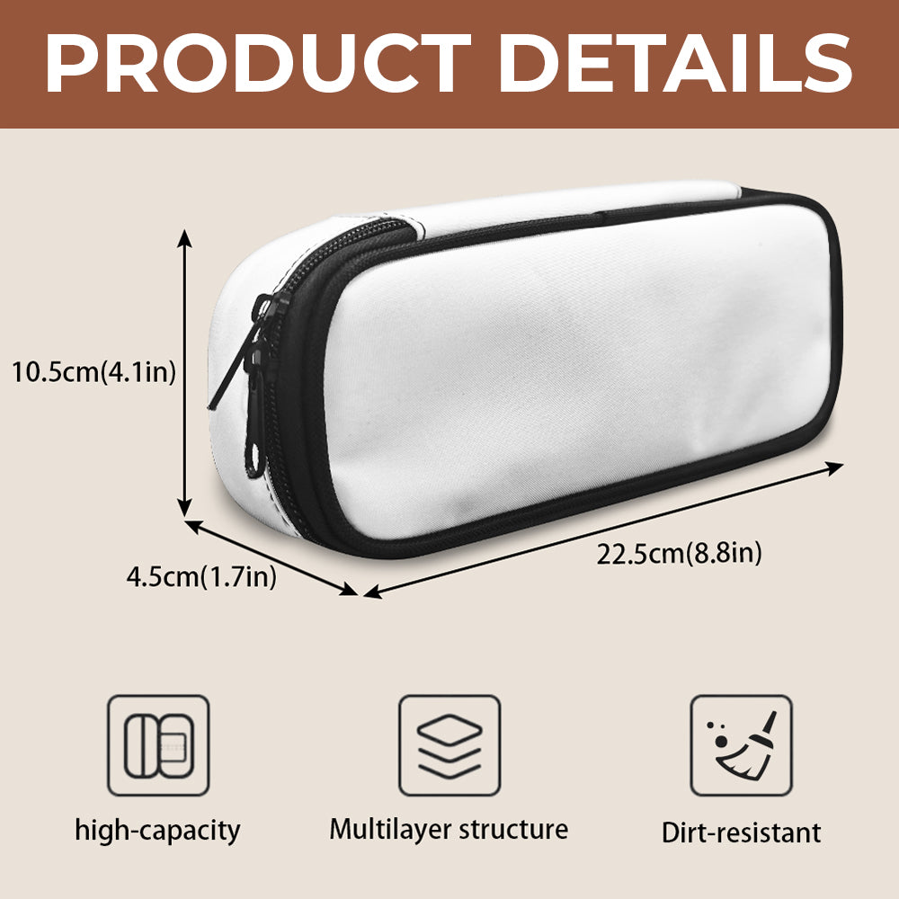 Personalized Pencil Case - Hidden Message "2025", custom name gift for students.