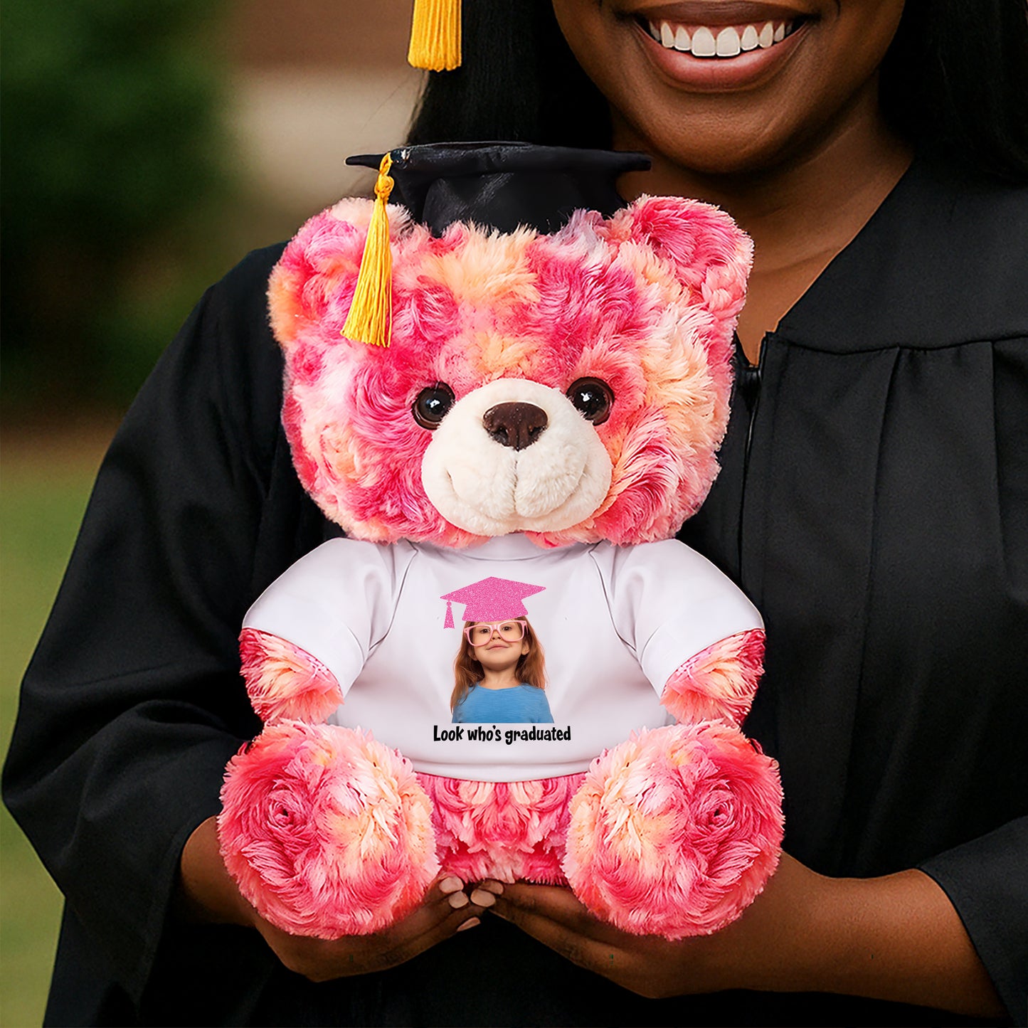 Look Who Graduation Teddy Bear Plush - Graduate Bear With Cap, 2025 Graduation Gift