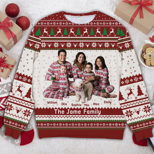 Our Family Sweatshirt - Unisex Wool Jumper - Christmas Gift