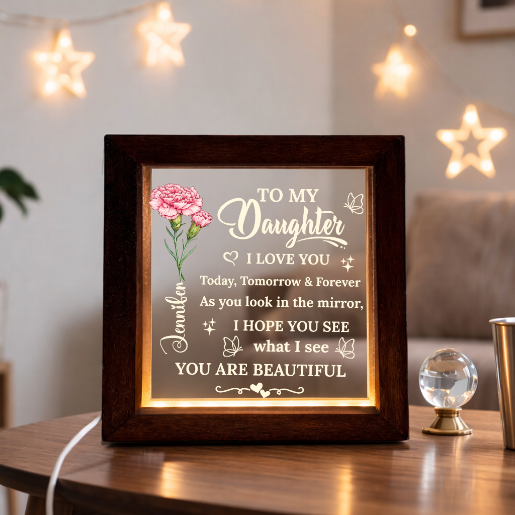 You Are My Greatest Blessing - Personalized LED Light Frame - Mother's Day Gift