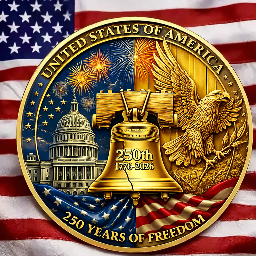 1776-2026 - 250th Anniversary U.S.A. Commemorative Challenge Coin