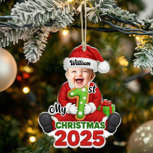 Santa Baby First Christmas - Personalized Acrylic Ornament