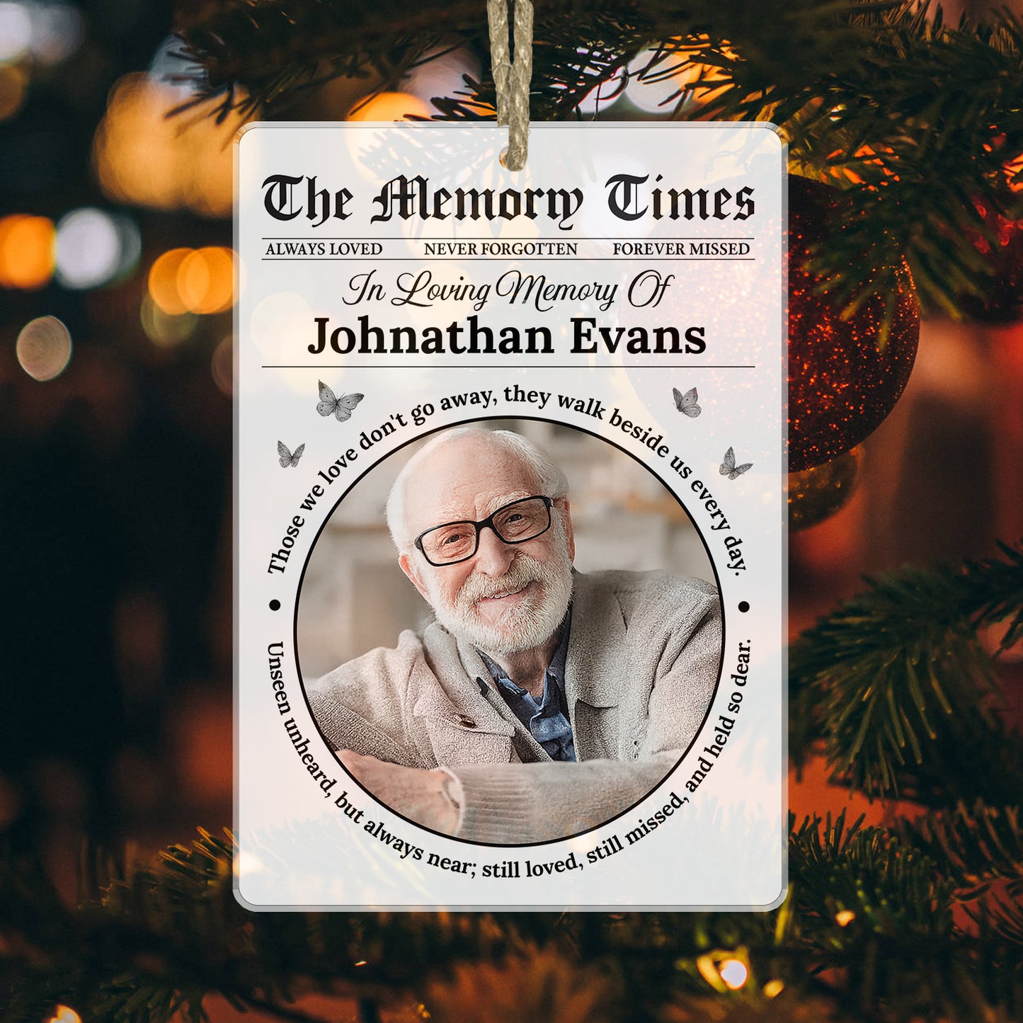 Memory Times - Personalized Acrylic Ornament