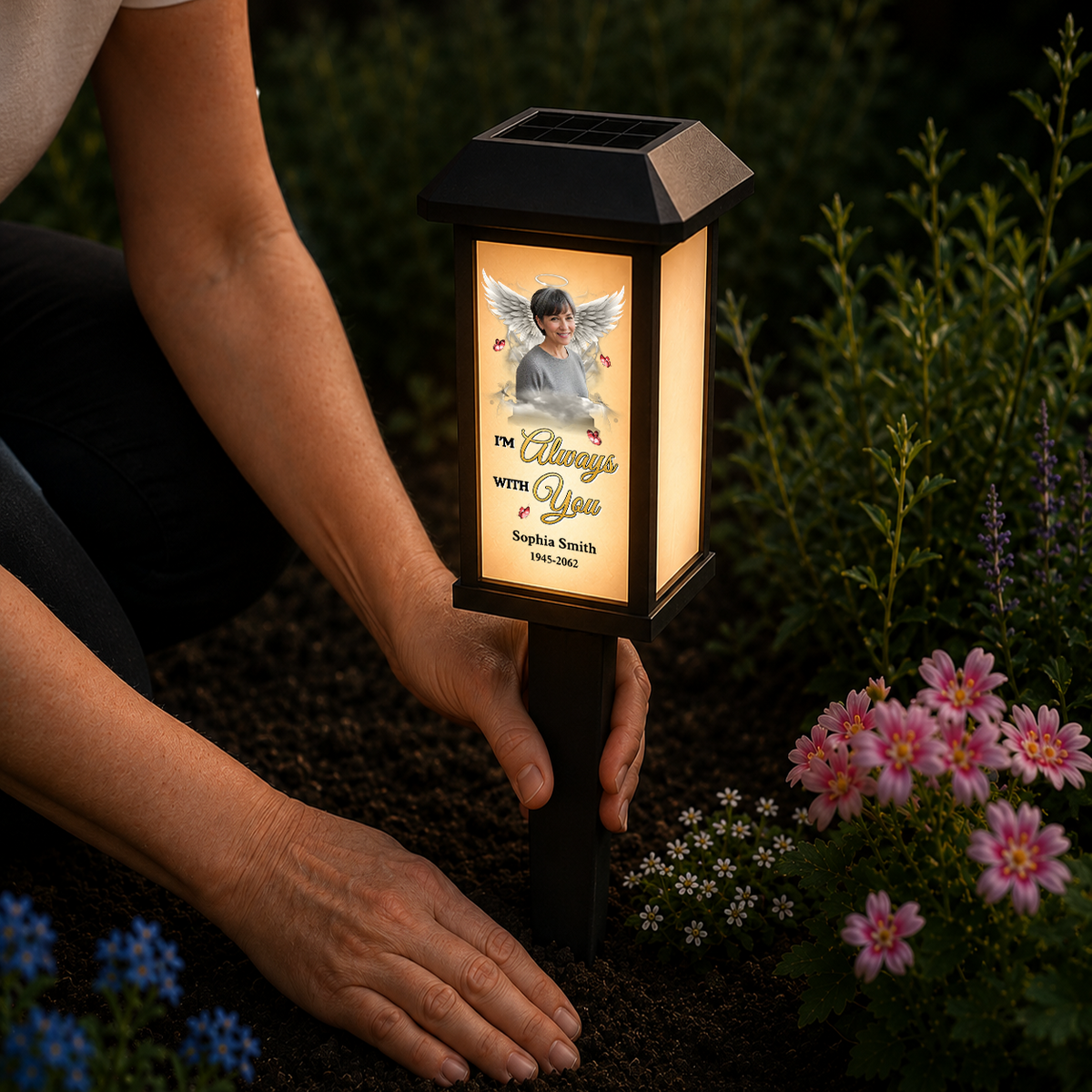 Always Loved Never Forgotten - Personalized Solar Garden Light
