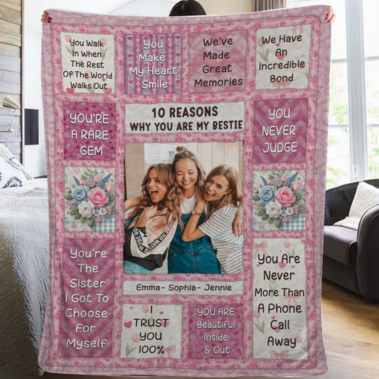 10 Reasons Why - Personalized Custom Blanket