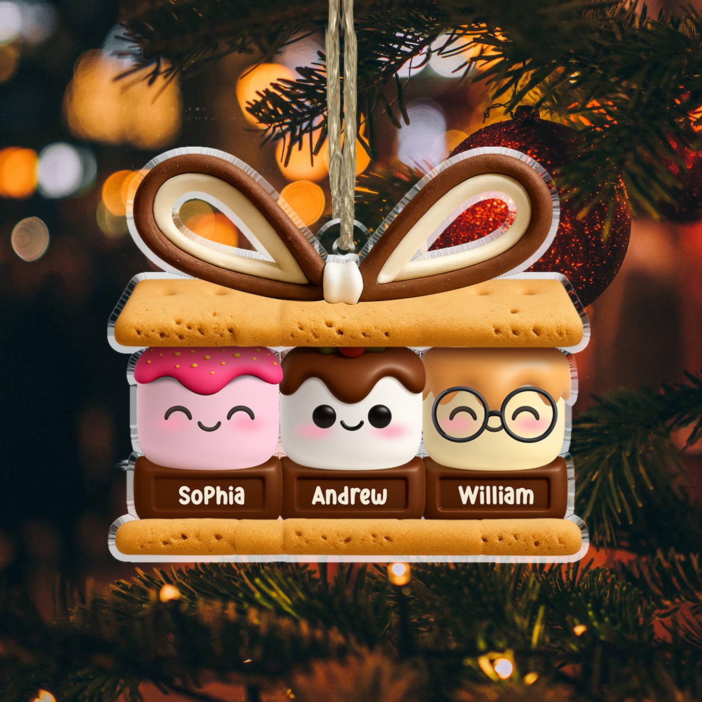 Happy Family - Personalized Acrylic Ornament