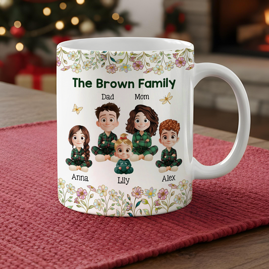 Our Family 3D Mug - Personalized Custom Coffee Mug - 3D Effect