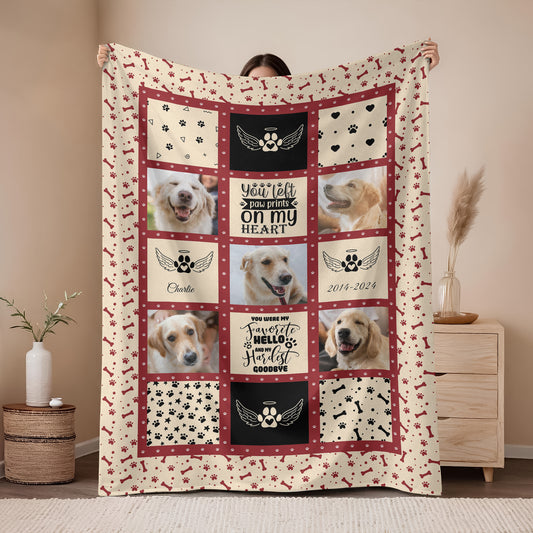 My Favorite Hello Memorial Personalized Blanket - a comforting sympathy gift.