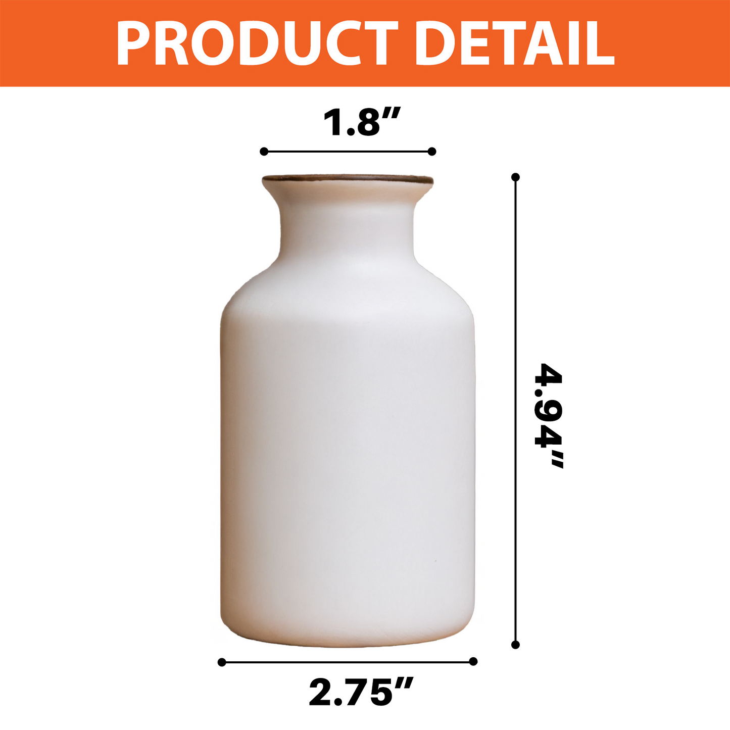 Personalized white ceramic flower vase with "My Heart Was Not Ready" memorial quote.