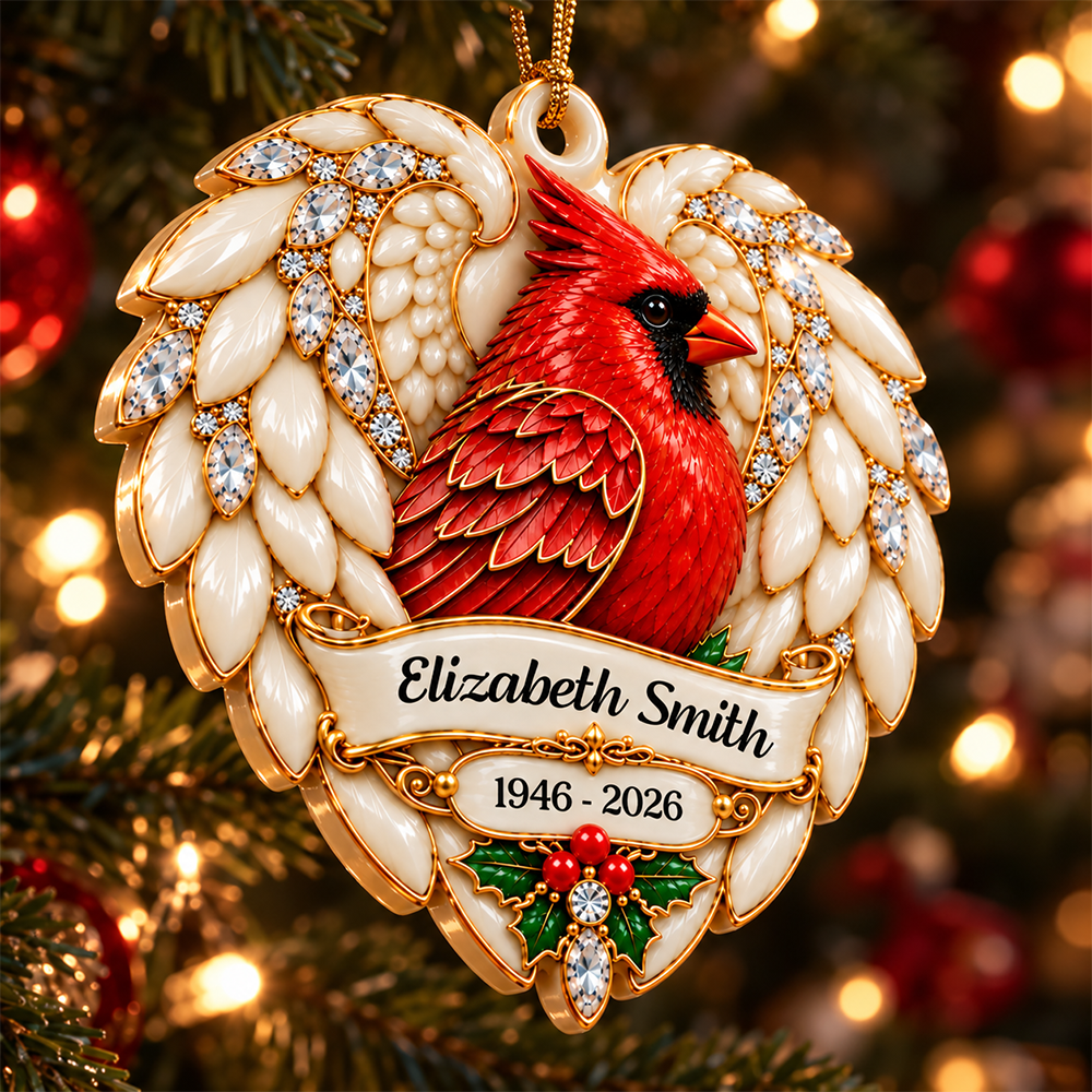 Your Memory Shines Memorial Ornament - Real 3D Relief Ornament
