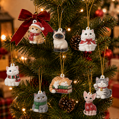 Cat Advent Calendar 2026 24 Day Christmas Countdown Box With Cute Cat Figurines - Advent Calendar Box-Box&Acrylic